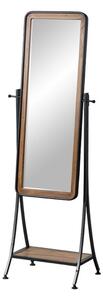 Dressing Mirror Black Natural 62 x 42 x 174 cm