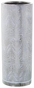 Vase Alexandra House Living White Silver Ceramic 12 x 12 x 26 cm