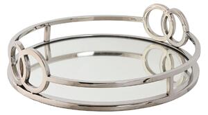 Tray Home ESPRIT Silver Modern 28 x 28 x 7 cm