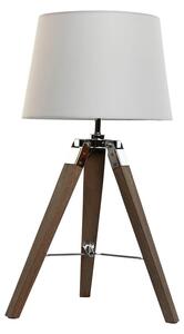 Desk lamp Home ESPRIT White Brown Wood 36 x 36 x 60 cm