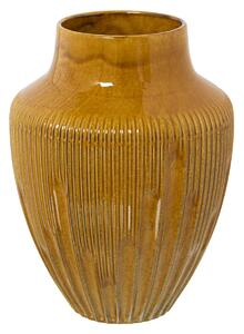 Vase Alexandra House Living Yellow Ceramic Shiny 18 x 18 x 23 cm