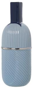 Vase Alexandra House Living Blue Ceramic 12 x 14 x 34 cm