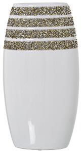 Vase Alexandra House Living White Ceramic 13 x 18 x 33 cm