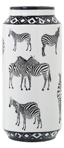 Vase Alexandra House Living White Ceramic Zebra 16 x 16 x 29 cm