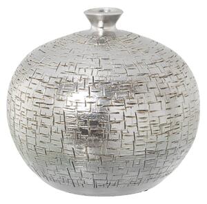 Vase Alexandra House Living Silver Ceramic 25 x 25 x 21 cm