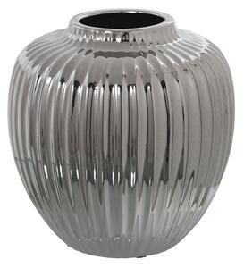 Vase Alexandra House Living Silver Ceramic 21 x 21 x 22 cm