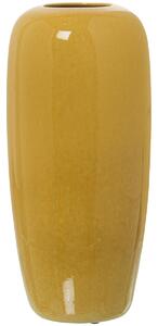 Vase Alexandra House Living Mustard Ceramic Shiny 15 x 15 x 33 cm