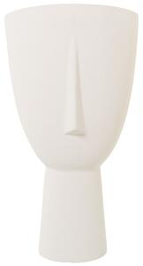 Vase Alexandra House Living Ecru Ceramic Face 23 x 23 x 43 cm