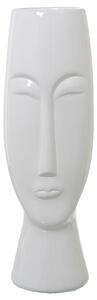 Vase Alexandra House Living White Ceramic Shiny Face 16 x 15 x 47 cm