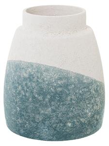 Vase Alexandra House Living Blue Beige Ceramic 16 x 16 x 24 cm