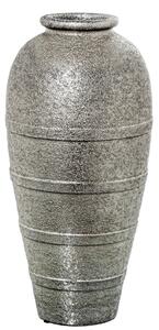 Vase Alexandra House Living Silver Ceramic 24 x 25 x 59 cm