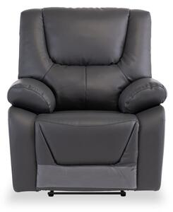 Baxter Leather Electric Reclining Armchair | Blue, Grey | Roseland