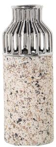 Vase Alexandra House Living Silver Granite Ceramic 12 x 12 x 32 cm