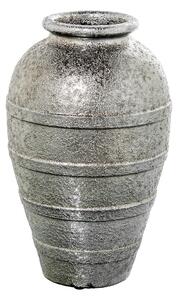 Vase Alexandra House Living Silver Ceramic 25 x 25 x 39 cm