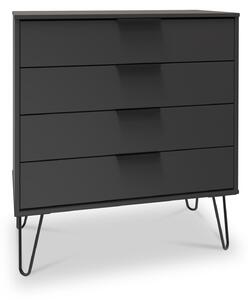 Moreno 4 Drawer Chest with Hairpin Legs | Olive Graphite | Roseland