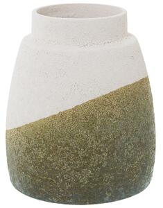 Vase Alexandra House Living Green Beige Ceramic 16 x 16 x 24 cm