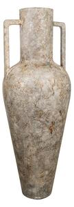 Floor vase Alexandra House Living Beige Ceramic 60 x 165 x 60 cm With handles