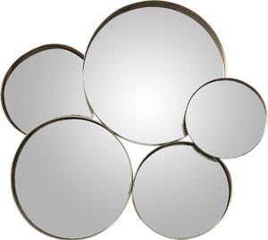 Wall mirror Alexandra House Living Silver Metal Circles 9 x 60 x 54 cm