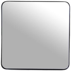 Wall mirror Alexandra House Living Black Metal Squared 4 x 54 x 54 cm