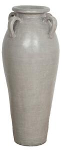 Floor vase Alexandra House Living Grey Terracotta 30 x 80 x 30 cm With handles