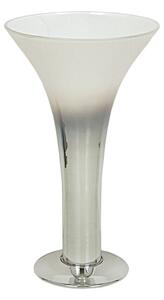 Vase Alexandra House Living Transparent Silver Glass 19 x 32 x 19 cm