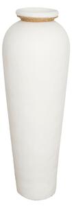 Vase Alexandra House Living White Terracotta 33 x 82 x 33 cm