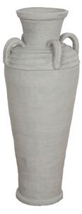 Floor vase Alexandra House Living Grey Terracotta 30 x 80 x 30 cm With handles