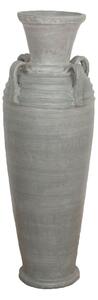 Floor vase Alexandra House Living Grey Terracotta 33 x 100 x 33 cm With handles