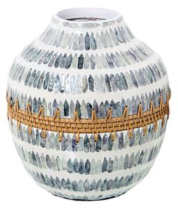 Vase Alexandra House Living Mother of pearl 23 x 22 x 27 cm