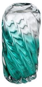 Vase Romimex Transparent Turquoise Glass 17 x 32 x 7 cm