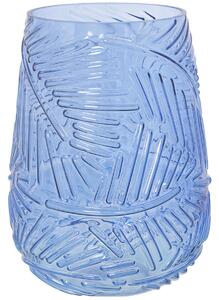 Vase Alexandra House Living Blue Crystal 17 x 17 x 23 cm