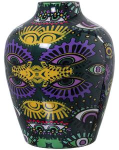 Vase Alexandra House Living Metal Eyes 21 x 21 x 26 cm