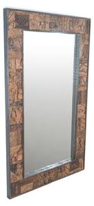 Wall mirror Romimex Brown Mango wood 98 x 153 x 5 cm