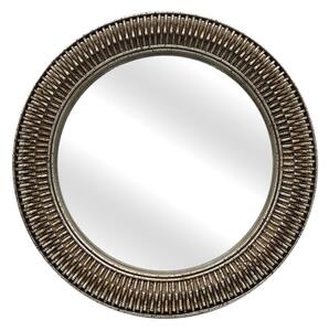 Wall mirror Romimex Silver Resin 33 x 33 x 3 cm Circular