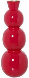 Vase Alexandra House Living Red Metal 17 x 17 x 45 cm