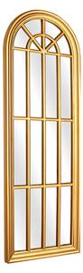 Wall mirror Romimex Golden Resin Window 61 x 178 x 4 cm