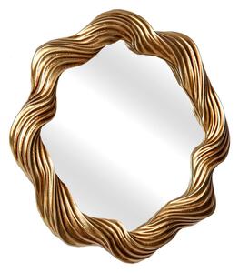 Wall mirror Romimex Golden Resin 29 x 31 x 2 cm