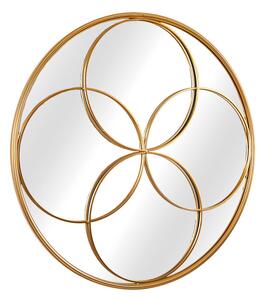 Wall mirror Romimex Golden Metal Circles 87 x 87 x 3 cm