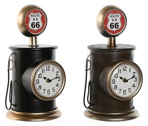 Table clock Home ESPRIT Multicolour Metal