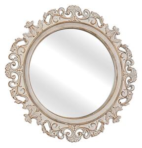 Wall mirror Romimex Natural Resin 34 x 34 x 2 cm Circular