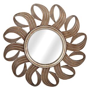 Wall mirror Romimex Silver Resin 44 x 44 x 4 cm Circular