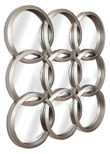 Wall mirror Romimex Silver polystyrene Circles 60 x 60 x 3 cm Circular