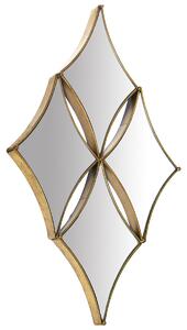 Wall mirror Alexandra House Living Golden Metal Cross 5 x 67 x 44 cm