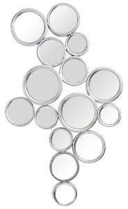 Wall mirror Alexandra House Living Silver Metal Circles 11 x 91 x 60 cm