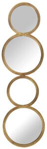 Wall mirror Alexandra House Living Golden Metal Circles 2 x 81 x 24 cm