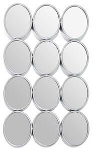 Wall mirror Alexandra House Living Silver Metal 12 x 16 cm 9 x 68 x 40 cm Circular Oval