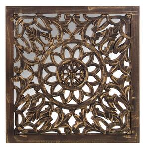 Decorative altarpiece Alexandra House Living Brown Wood 6 x 59 x 58 cm