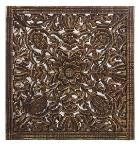 Decorative altarpiece Alexandra House Living Brown Wood 5 x 58 x 58 cm