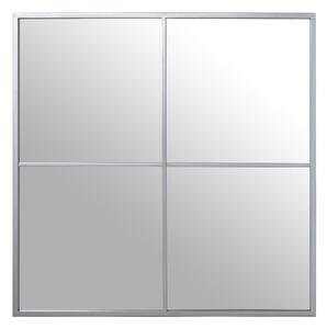 Wall mirror Alexandra House Living Silver Metal Window 5 x 73 x 73 cm