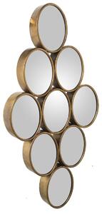 Wall mirror Alexandra House Living Golden Metal Circles 9 x 71 x 39 cm